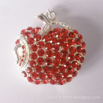 Red Crystal Apple Shape USB